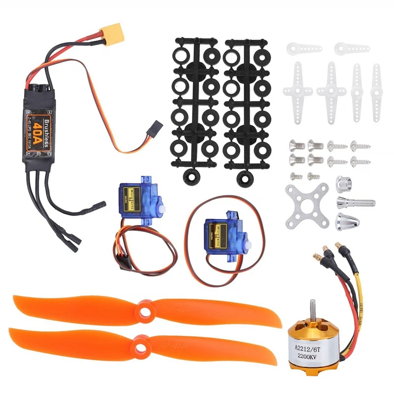 Electric Motor Kit SG90 Servo 2212 KV2200 Brushless Motor 6035 Propeller Accessories Kit For Rc Airplane Motor