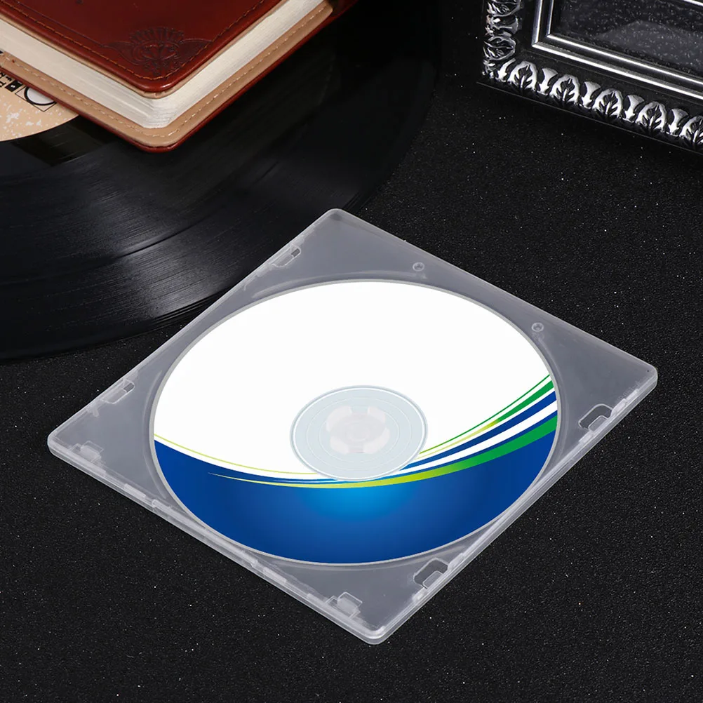 

9pcs CD Case Transparent Acrylic Jewel Box Double DVD Storage Portable Disc Holder Scratch Resistant Clear Box for DVDs