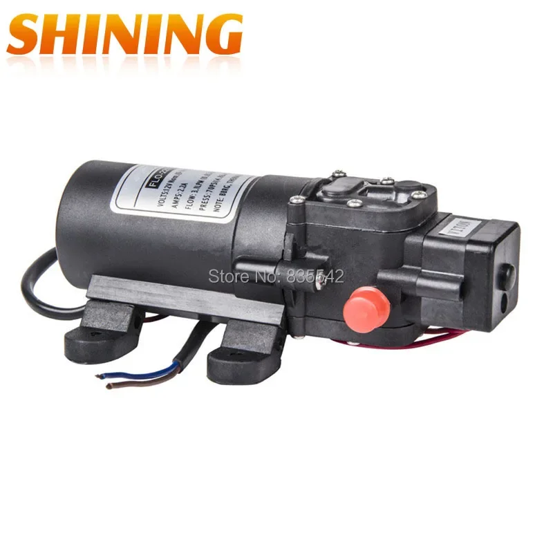 Automatic Switch Diaphragm Pump High Pressure Self-Priming Diaphragm Water Pump 70 PSI 0.7GPM Marine Boat Yacht Accessory DC 12V