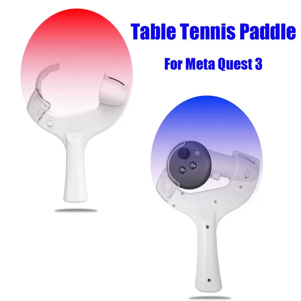 Adaptateur de raquettes de tennis de table pour Quest 3, poignée de contrôleur, coque de poignée en ABS, modèle VR, accessoires de jeu, 2 pièces