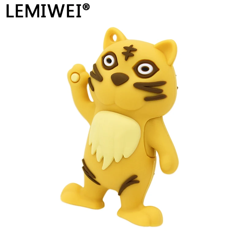 Cartoon Cute Tiger High Speed USB 3.0 Flash Drive 128GB 64GB 32GB 16GB 8GB USB3.0 Pen Drive Memory Stick U Disk For Computer PC