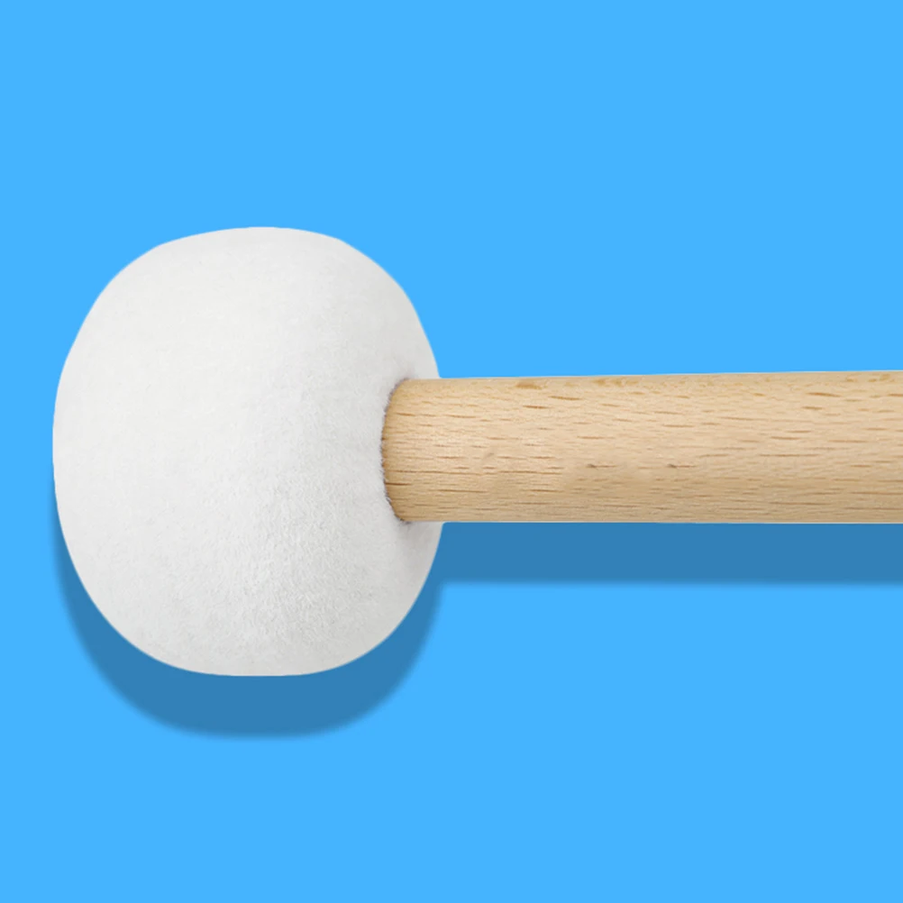 

Singing Bowl Hammer Felt Head Drum Mallets Medium Wooden H Percussion Drumsticks Bass Snare Drum Accessories Musical