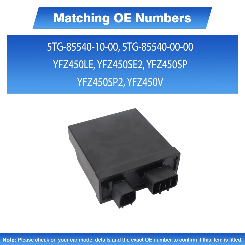 

Блок управления зажиганием (CDI) для Yamaha YFZ 450 LE SE 2004-2009, артикул 5TG-85540-10-00, 5TG-85540-00-00, YFZ450LE, YFZ450SE2, YFZ450SP