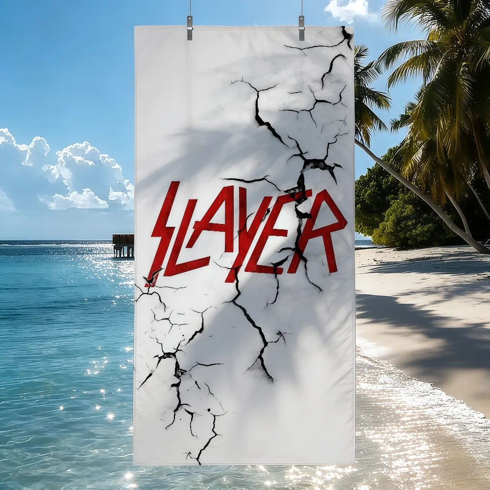 Band S-Slayer Towel Sports Quick Dry Travel Camping Sandproof Soft Light Large Beach Towel