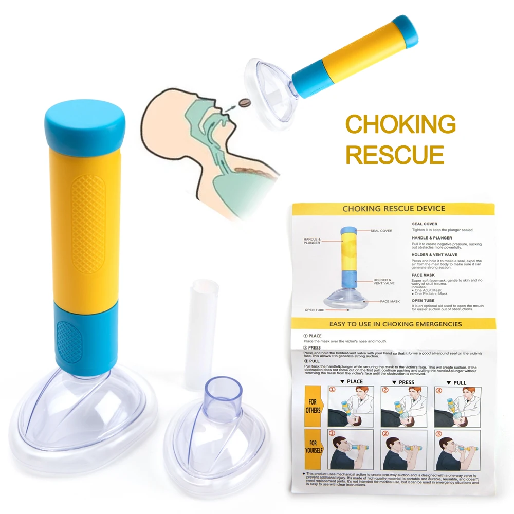 

First Aid Kit Choking Emergency Device Respiratory Anti Asphyxia Face Mask Artificial Emergency Adults/children Cpr Home Rescue