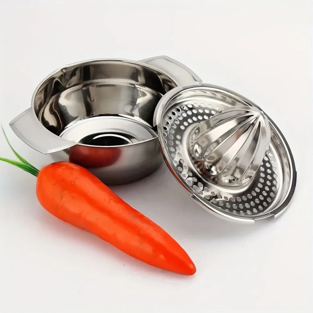 Stainless Steel Manual Citrus Juicer - 43.96oz Heavy Duty Press for Oranges/Lemons/Pomegranates, Dishwasher Safe Kitchen Tool view 5