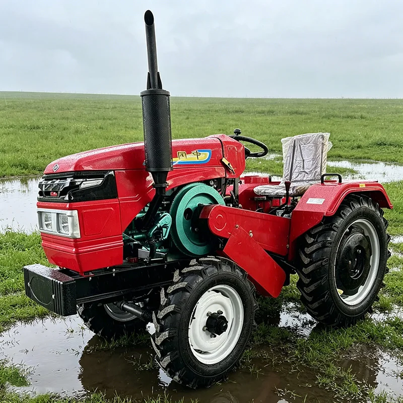

Customized Fine Processing Four Wheel Tractor, Wheel Rotary Tiller & Small Plowing Machine