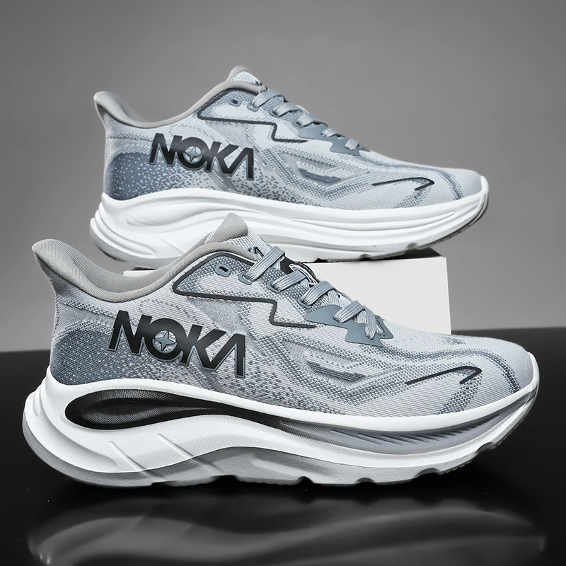 

Мужские гоночные кроссовки, новые четырехсезонные дышащие легкие повседневные кроссовки на мягкой подошве, модная студенческая спортивная обувь