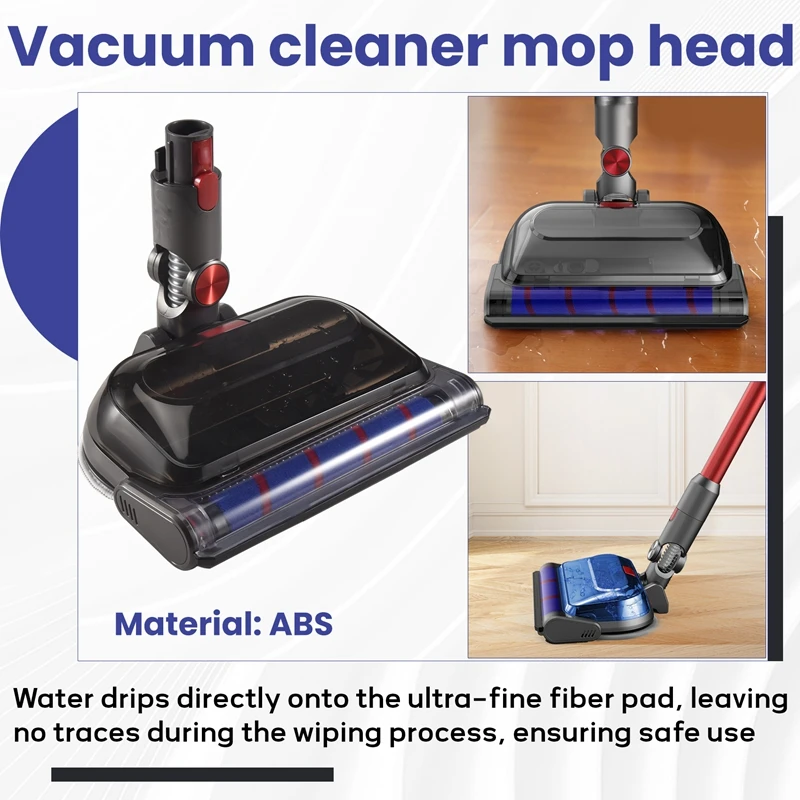 electric floor head Mopping Attachment for V7 V8 V10 V11 V15 Vacuum Cleaner Immaculate Brush Accessory with Water Tank Mop Pads