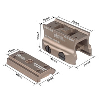 Tactical DANIEL DEFENSE For T01 T02 Red Dot Sights Scope Mount Adapter Riser Increased Mounting Base