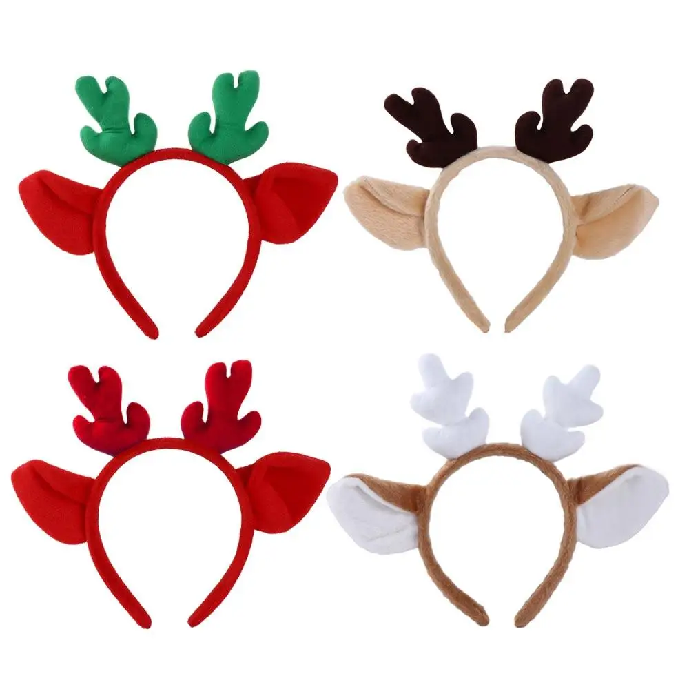 Kids Girl Christmas Make Up Wash Face Female Antler Headband Korean Style Head Hoop Women Hair Band Hair Accessories