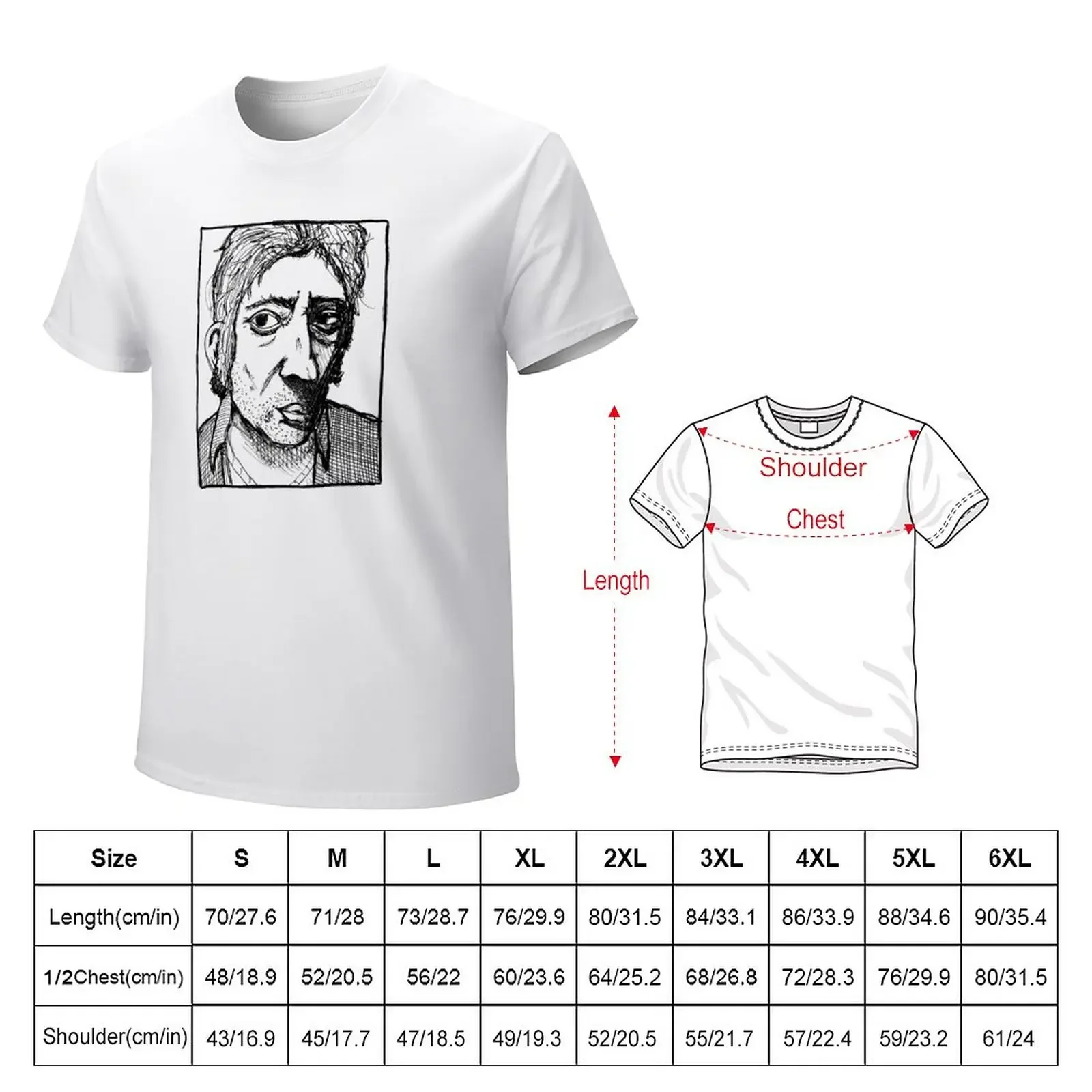 Serge Gainsbourg T-Shirt shirts graphic tees anime men clothing