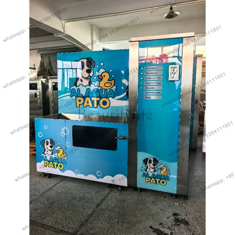 Custom Portable Automatic Dog Washing Machine Self Service Coin Payment Pet Bathing Station for Small Medium Large Dogs Cats