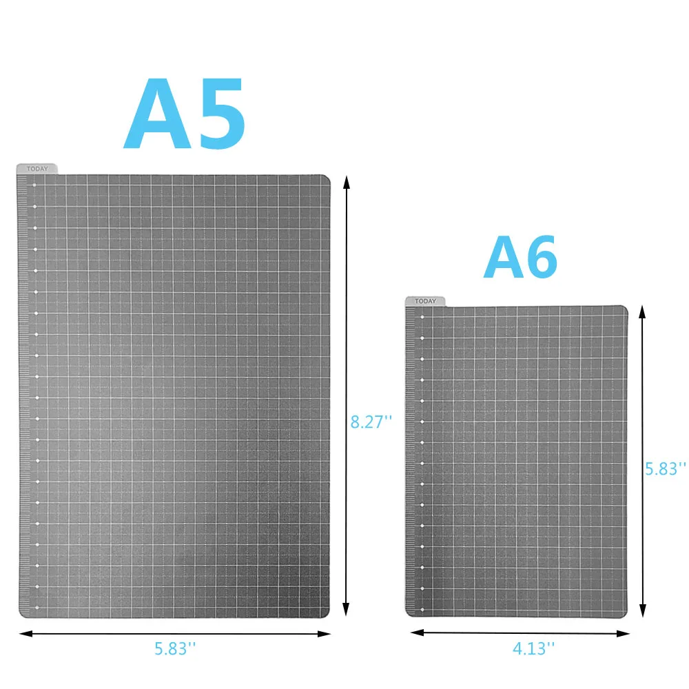 Wochen Reisende Notebook A5 A6 Schreiben Matte Pad PVC Grid Nähen Schneiden Matten Lineal Bord Zeichnung Zwischenablage Messen Liefert – Detail 2