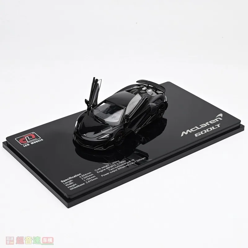 Modèle de voiture en alliage moulé sous pression, échelle LCD 1/43, McLaren 600LT, entièrement ouvrable, produit fini pour Collection de supercars, cadeau d'anniversaire pour garçon