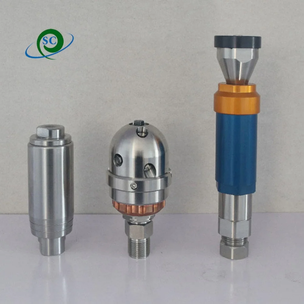 1500bar ultra high pressure rotating cleaning water jet nozzle for Powerful dirt cleaning for heat exchanger tube Cleaning four-