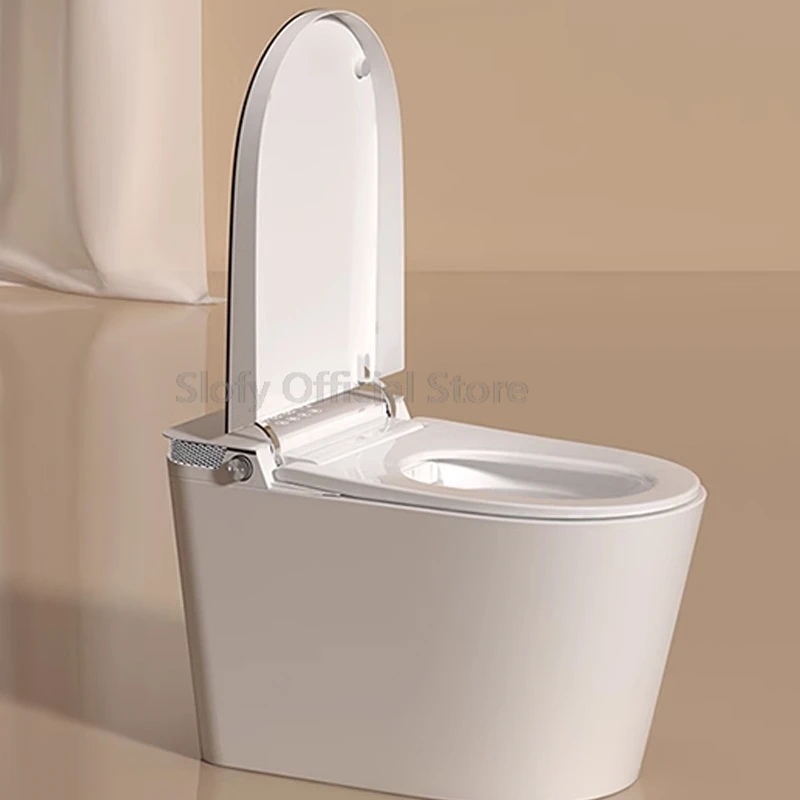 Toilet Smart Toilet Auto Lid Closing Heated Toilet Seat Lid  Remote Control Flush Built-in Bidet Seat Warm Water For Bathroom