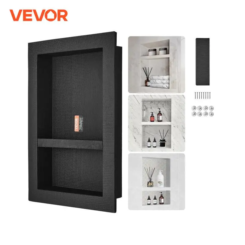 VEVOR Shower Niche Ready for Tile Shelf Organizer  Corners Niche Recessed Sealed Protection  Soap Storage for Shower Bathroom