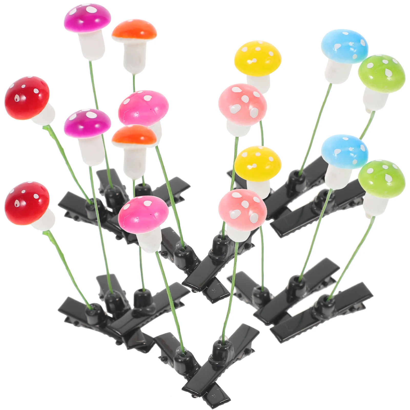 30 Pcs Mushroom Lemon Tree Hair Clip Women's Girls Accessories Clips for Sprout Cute 700X400X160CM Plastic and Zinc Alloy