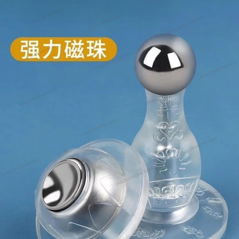 For New Non-punching Door Suction Door Stop Silicone Anti-collision, Bathroom Door Top  Touch Household