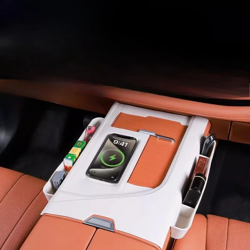 

For GWM Wey 07 Blue Mountain 2025 2026 Center Console Silicone Pad with Storage Box Anti-scratch Gear Shift Panel Protective Pad