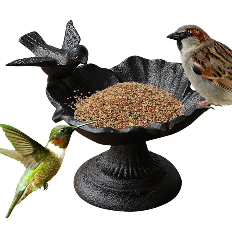 

Bird Feeder for Outside Metal Small Bird Feeder Outdoor Garden Decoration Retro Feeder for Bird Lovers Garden Yard Park supplies