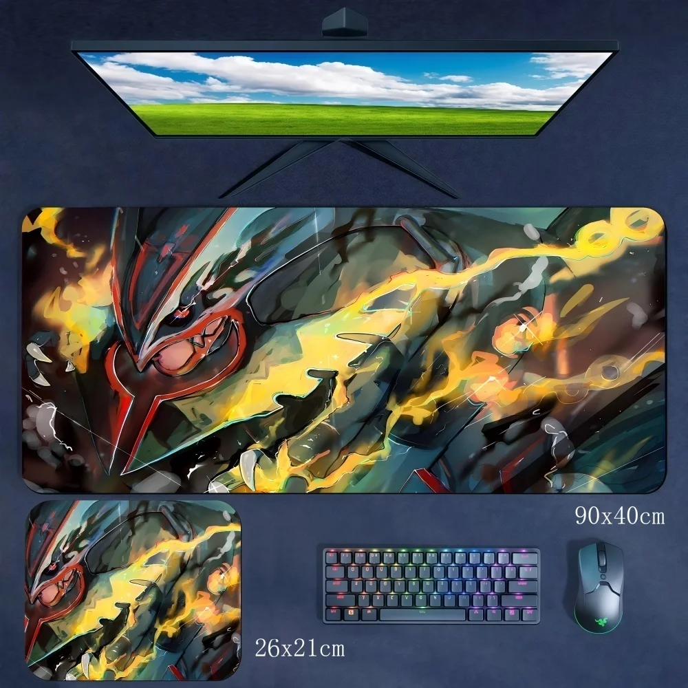 Large Size Office Keyboard Lock Edge Mouse Pad High-quality Cartoon Anime Pokémon Rubber Non-slip and Dirt-resistant Mouse Pad