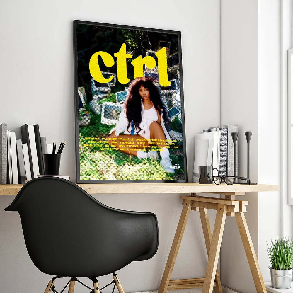 American Singer Star SZA Movie Sticky Posters Vintage Room Home Bar Cafe Decor Room Wall Decor