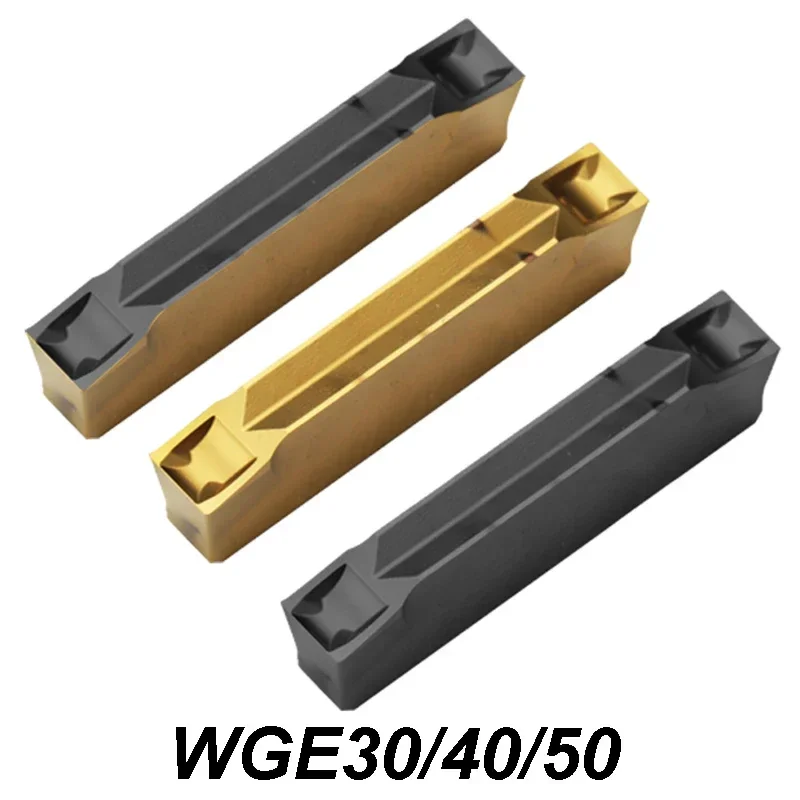 Original WGE30 WGE40 WGE50 GH730 Carbide Inserts CNC Lathe Cutter Tool Slot Grooving Blade WGE40 AH120 WGE40 TBC3120S Lathe Tool