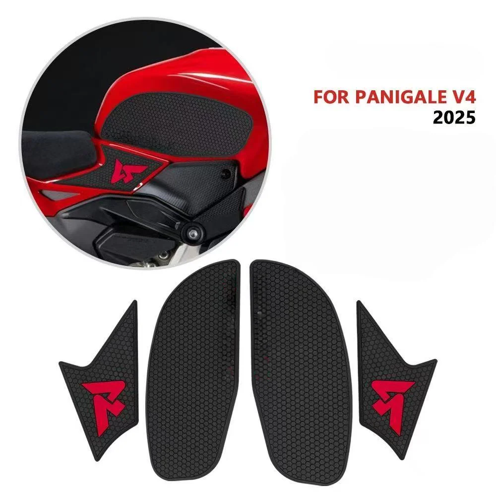 2025 Panigale V4 Tank Pad Motorcycle Accessories Fuel Tank Pad For Panigale V4 V4S Non-slip Side Fuel Tank Pad