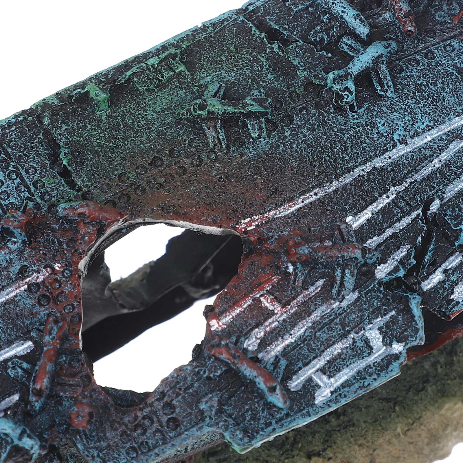 

Fashion Aircraft Carrier Aquarium Ornament Resin Sunk Ship Decor Unique Fish Tank Decoration Minimal Responsibility