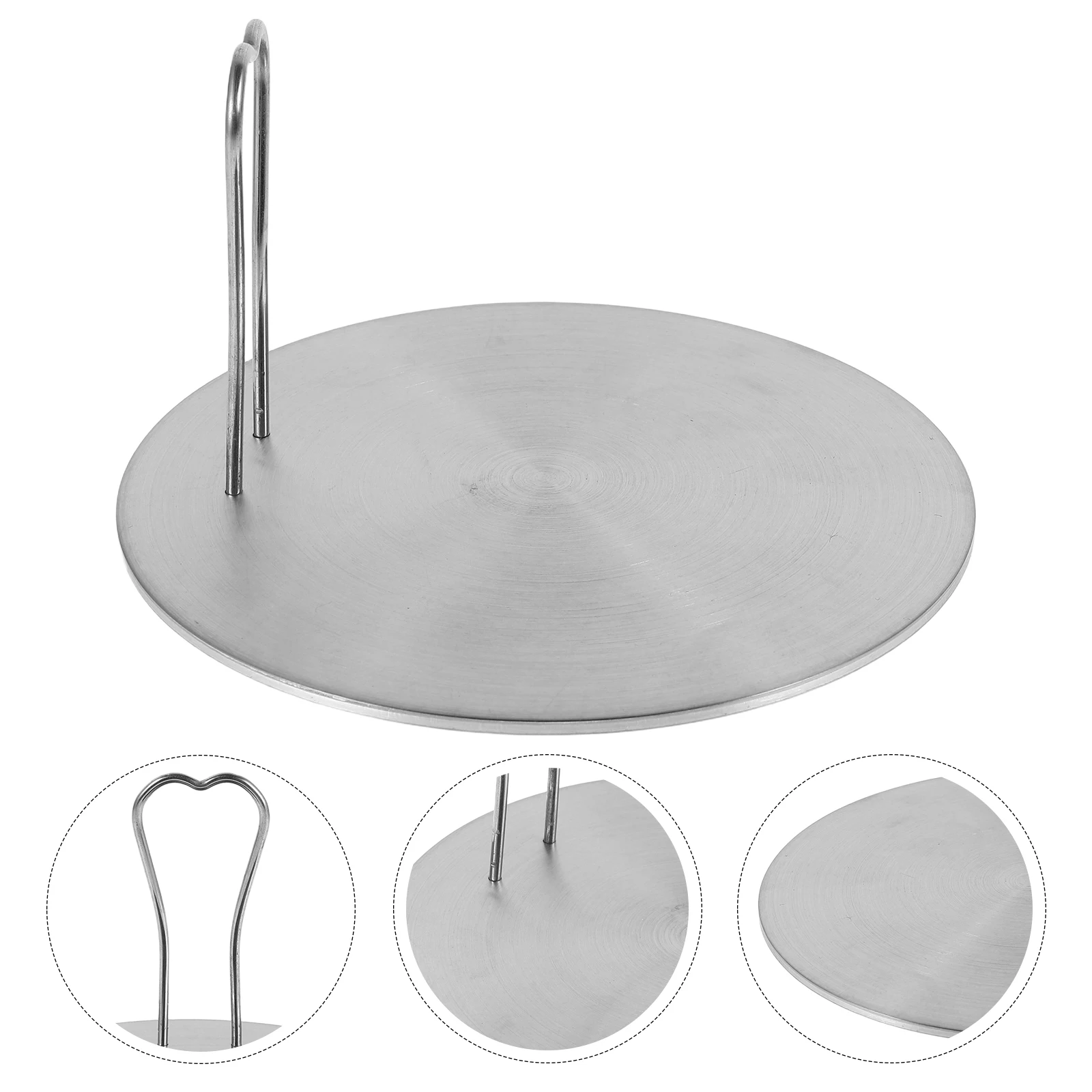 

Stainless Steel Heat Conduction Plate Universal Induction Adapter Plate Even Heat Distribution Cookware Accessory With