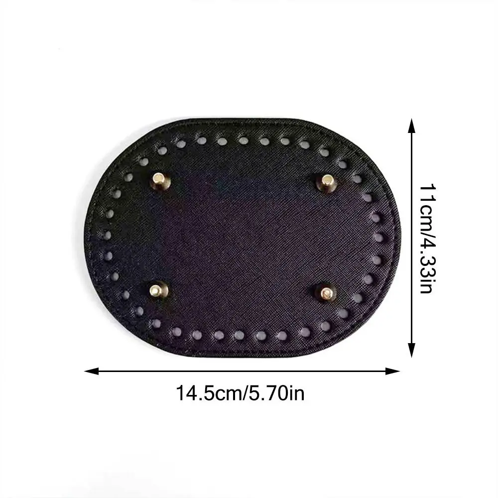 Nieuwe PU lederen Ovale Tas Bodem Met 36 gaten 14.5 cm * 11 cm Tas Accessoires DIY Materiaal Handgemaakte Bodem vrouwen
