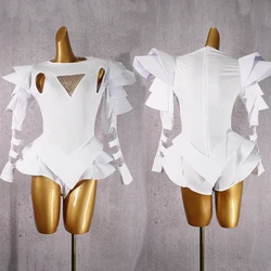 Trajes de escenario para mujer, mono de diamantes de imitación para club nocturno, mono de baile GOGO, ropa de Rave de baile líder de DJ, ropa de escenario de cantante, nuevo