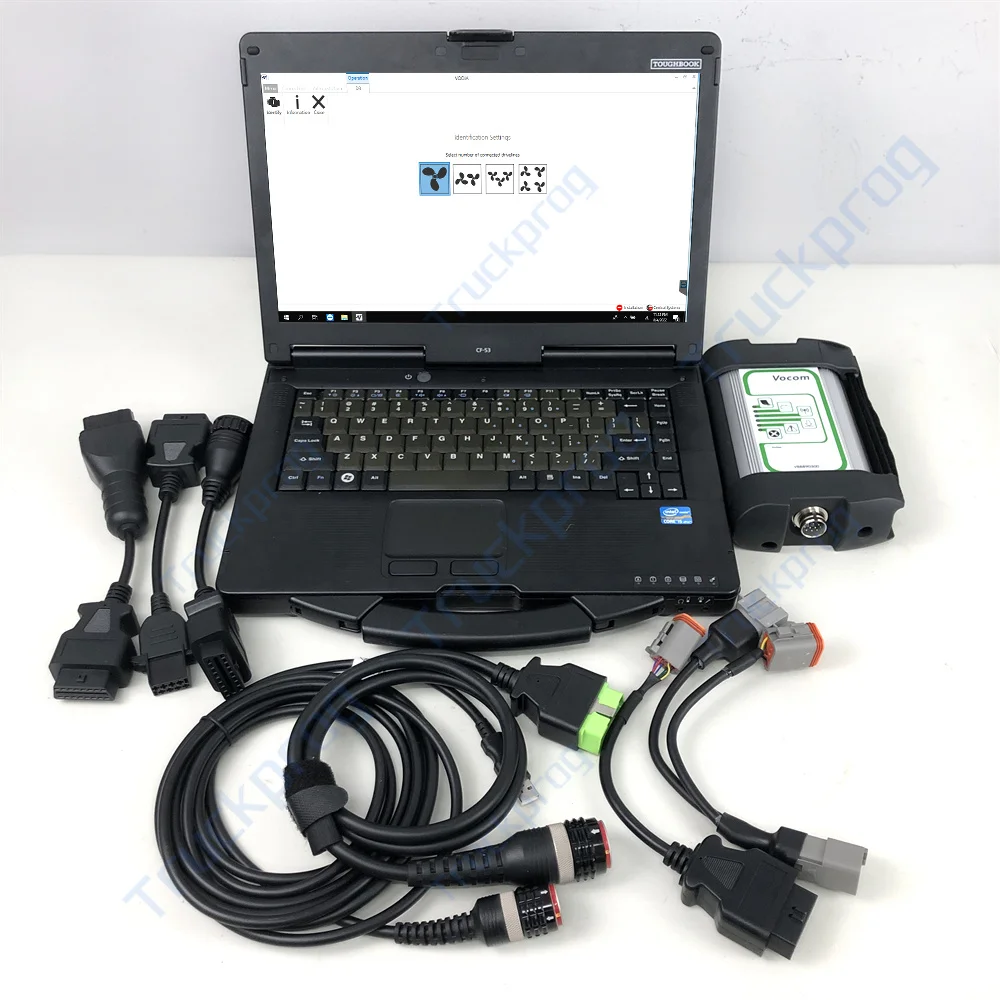 

Ready to use CF53 Laptop VODIA5 EPC PENTA for vo-lvo penta diagnostic tool marine engine Industrial generator diagnosis scanner