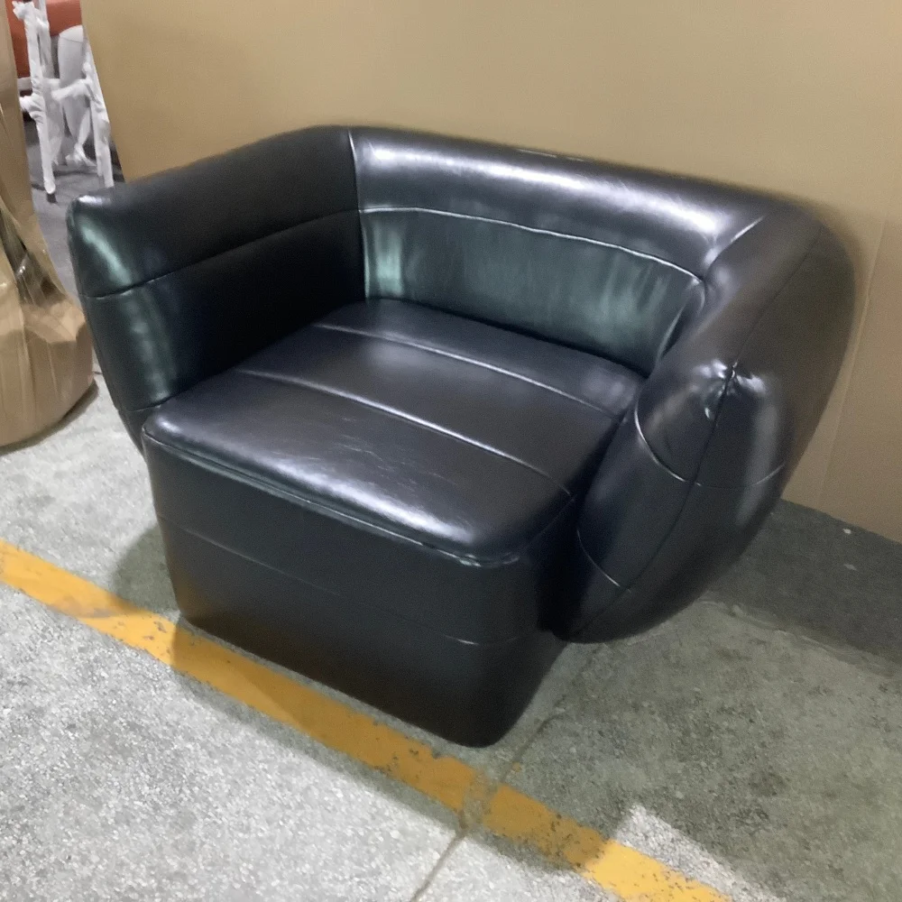 *ODM Modern Accent Chair with Curved Arms Padded Seat & Stitched Detail Available in Custom Fabric for Living Room & Hospitality
