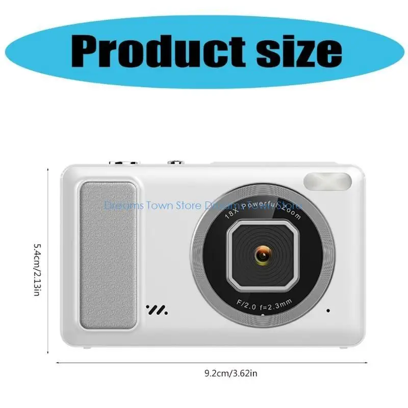 HX6A Portable 4K Digital Camera 50MP Sensoring and 4K Video Recording for Travel Photo