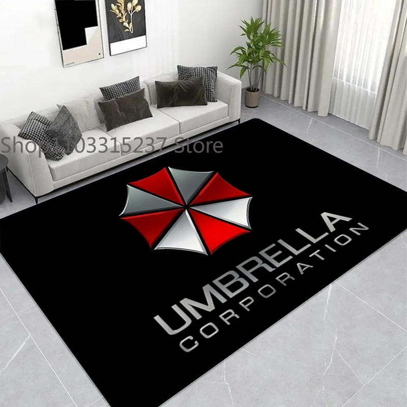 

H/Horror U-mbrella Printed Carpet Playmat Living Room Bedroom Bathroom Computer Chair Area Rug Laundry Room Floor Mats