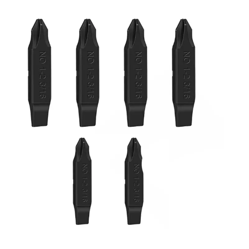 【ALLOWANCE】6-Pack Double-Sided Screwdriver Bits For Leatherman Multi-Tools - 1/ 2 Phillips & 3/16