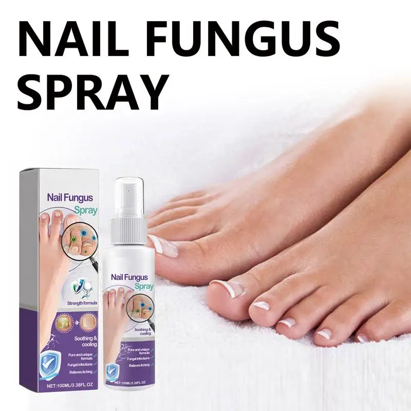 Spray For Toenail Extra Strength Nail Repair Toenail Spray Nail Renewal Liquid Soothing & Cooling Nail Care For Damaged &