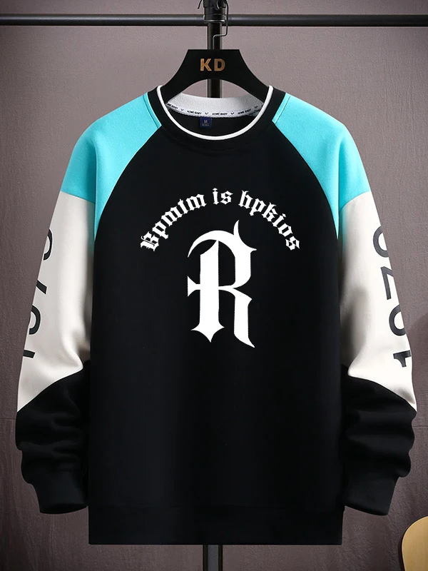 

Pure Cotton Hoodie Long Sve Warmth Printed Inner Wear Casual Sle for Teens And Students Spring Autumn Faion Trend