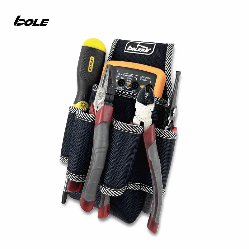 BOLE High Quality Small Portable Hip Tool Bags Waist Gadget Pouch Hardware Pocket Garden Work Tools Bag Carrying For Engineer