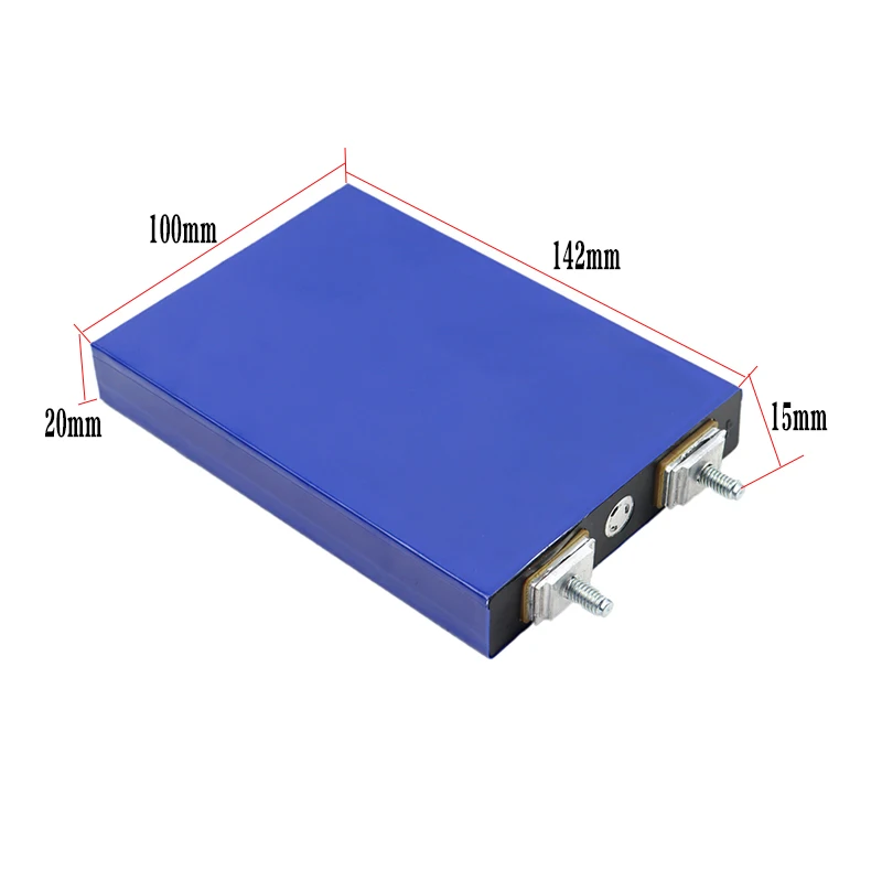 3.2V 32Ah LiFePO4 Prismatic Battery Cell, Deep Cycle 3-5C Discharge for DIY 12V 24V 48V Solar RV Power Pack, Grade A 4000 Cycles