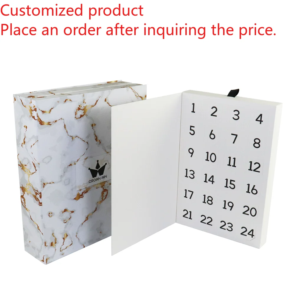 

Customized queryNewly Trending Biodegradable 24 Days Packaging Adventskalender Rigide Blind Gift Paper Box with Matt Lamination