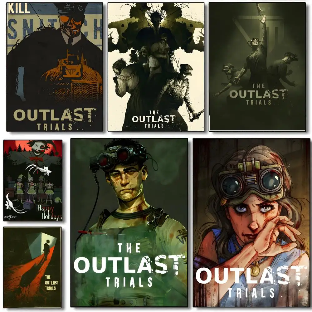 Video Game T-The Outlast Trials Poster HD Waterproof Aesthetic Wall For Home Decor Trendy Durable Easy To Apply Art