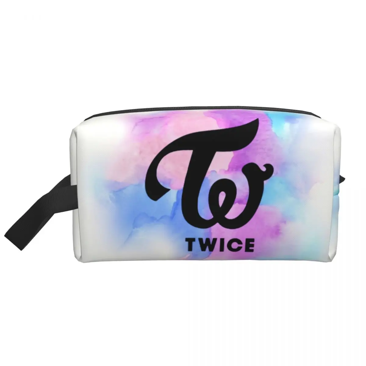 Custom Kawaii Kpop Twices Logo borsa da toilette da viaggio per le donne borsa cosmetica per il trucco Beauty Storage Dopp Kit