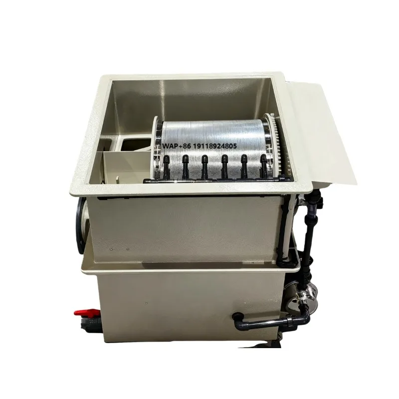 20t/H PP Rotary Drum Filter Intelligent Low Power Consumption Biofilter for Aquaculture Koi Pond Aquarium