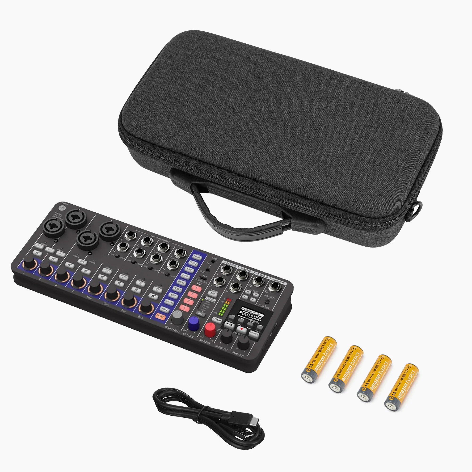 حقيبة حمل واجهة الصوت Geekria متوافقة مع Zoom LiveTrak L6 max/ L6 max Digital Mixer (رمادي داكن) #3