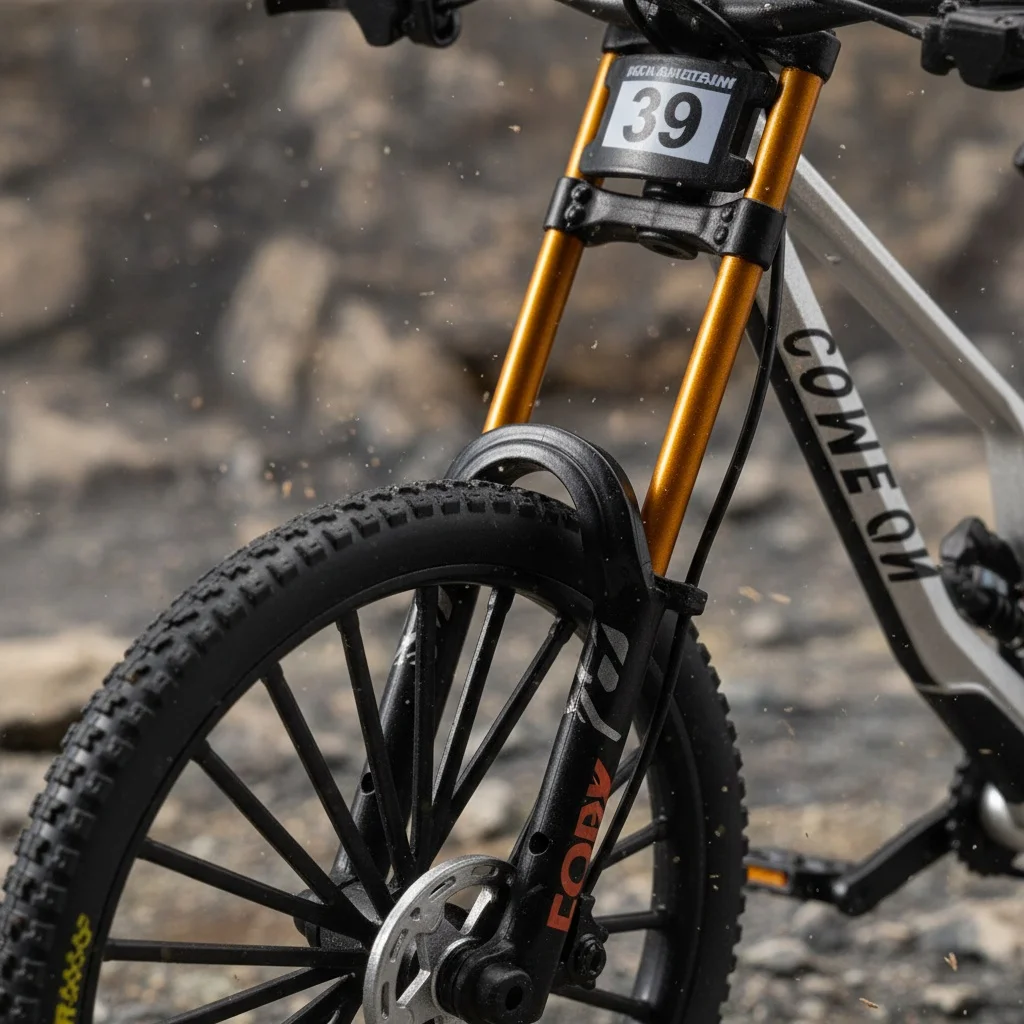 1:8 Maßstab Legierung Mountainbike-Modell Realistisches Getriebe-Spielzeug mit Vorder- und Hinterradfederung für Fahrrad-Enthusiasten – Detail 5