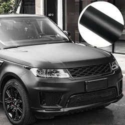 Car Wrapping Film Frosted Black Bubble Free Vinyl Film Auto Color Change Decal PET Sticker Exterior Interior Car Accessories